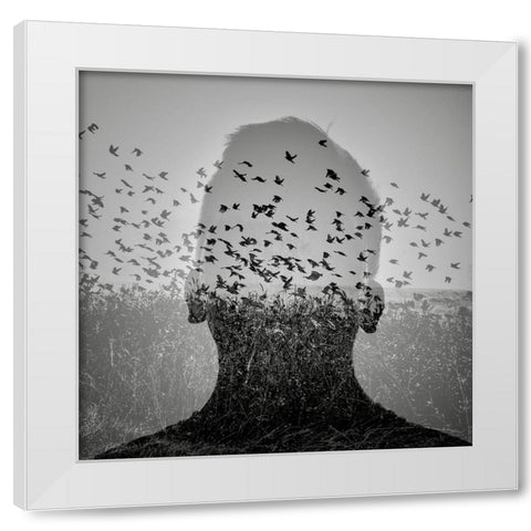 Beautiful mind 2 White Modern Wood Framed Art Print by Kuavi, Robert