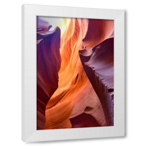 Spiraling White Modern Wood Framed Art Print by Li, Sophia