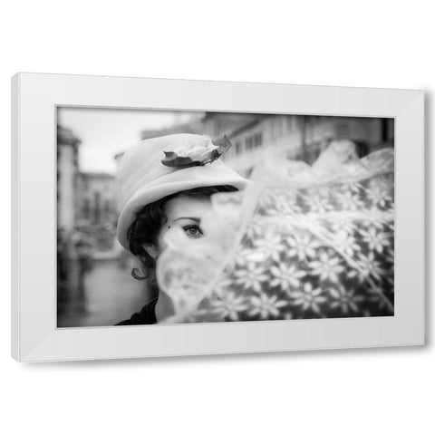 Mary Poppins White Modern Wood Framed Art Print by DanMasa
