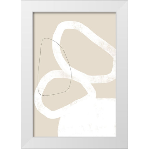 Keeping You Close White Modern Wood Framed Art Print by Uplusmestudio