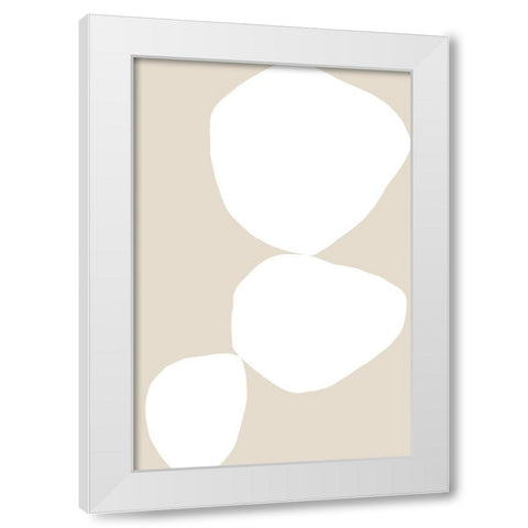 Understanding Life White Modern Wood Framed Art Print by Uplusmestudio