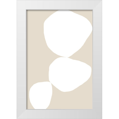 Understanding Life White Modern Wood Framed Art Print by Uplusmestudio