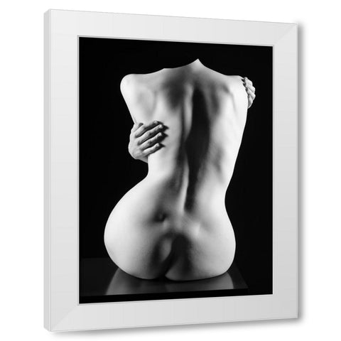 Torso White Modern Wood Framed Art Print by Weiss, Konstantin