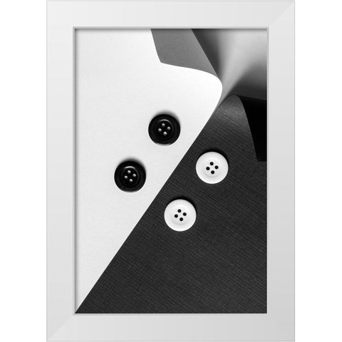 Diagonal Skirt White Modern Wood Framed Art Print by Bunjamin (Abe), Antonyus