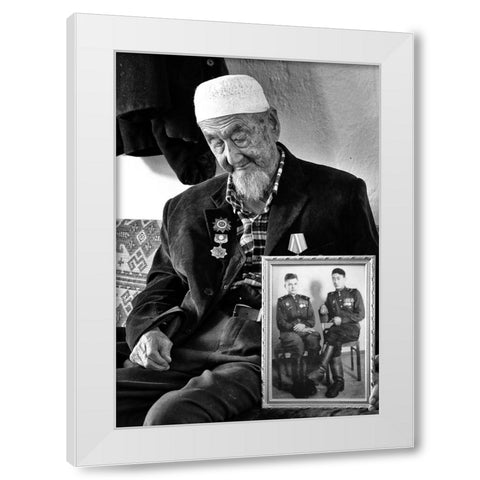 Veteran - 0209 White Modern Wood Framed Art Print by Garik