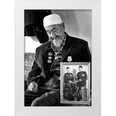 Veteran - 0209 White Modern Wood Framed Art Print by Garik