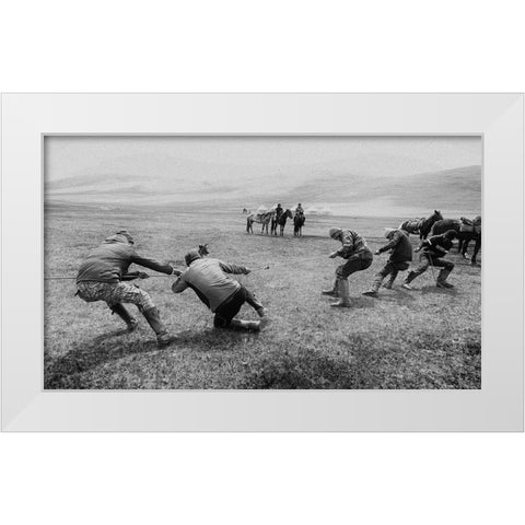 Nomad Games - 1574 White Modern Wood Framed Art Print by Garik