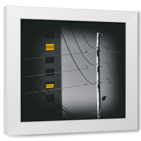Supply A Demand White Modern Wood Framed Art Print by Strelok