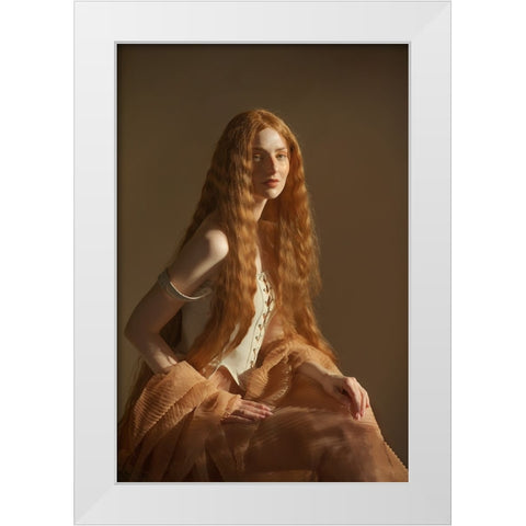 Michaela White Modern Wood Framed Art Print by Durisova, Michaela