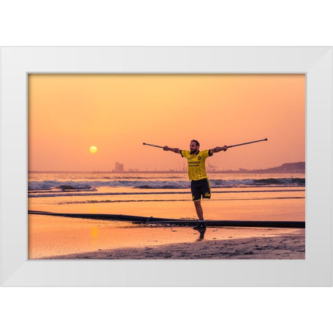 No Limits White Modern Wood Framed Art Print by Jakab, Gabriel