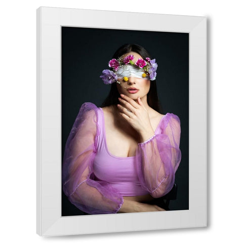 Everyone has a wish White Modern Wood Framed Art Print by Kazamil, Farid