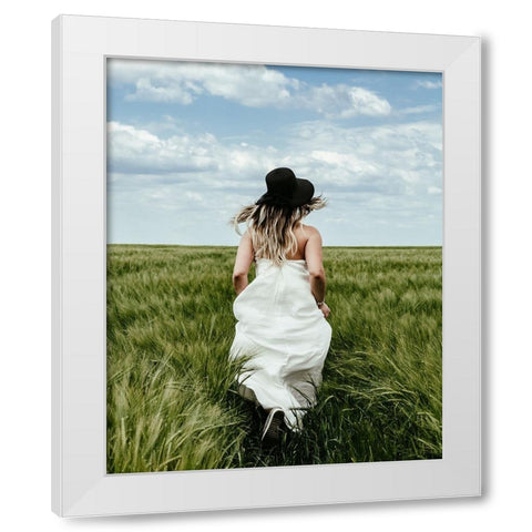 Lost White Modern Wood Framed Art Print by Condrea, Roxi