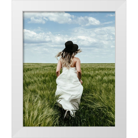 Lost White Modern Wood Framed Art Print by Condrea, Roxi