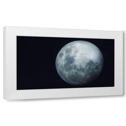 Lunar Dream White Modern Wood Framed Art Print by Taransohal
