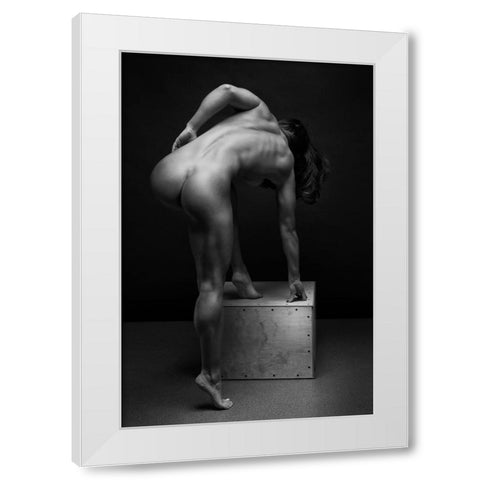 Bodyscape White Modern Wood Framed Art Print by Belovodchenko, Anton
