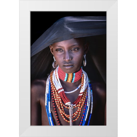 Arbore allure White Modern Wood Framed Art Print by Cole, Trevor