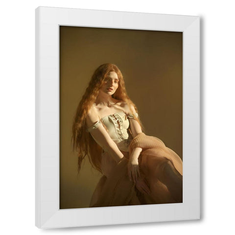 Michaela White Modern Wood Framed Art Print by Durisova, Michaela