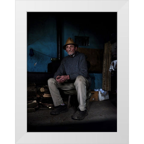 Ioan - At Home White Modern Wood Framed Art Print by Steverson, Michael