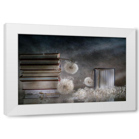 For Three... White Modern Wood Framed Art Print by Kopcev, Igor