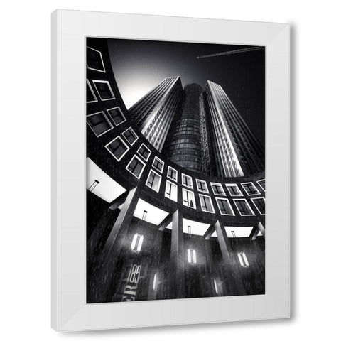 Frankfurt 185 White Modern Wood Framed Art Print by Otero Sobrino, Dani