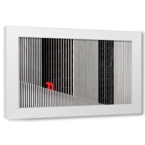 De Rotterdam White Modern Wood Framed Art Print by Hawerkamp, Hans-Wolfgang