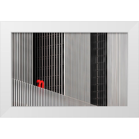 De Rotterdam White Modern Wood Framed Art Print by Hawerkamp, Hans-Wolfgang