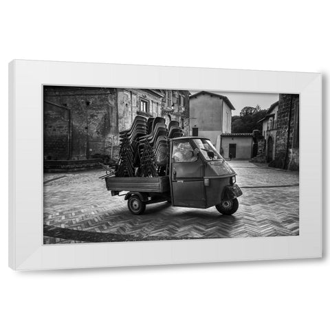 Forever young White Modern Wood Framed Art Print by Grimaldi, Giuseppe