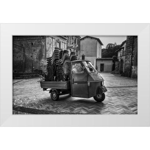Forever young White Modern Wood Framed Art Print by Grimaldi, Giuseppe