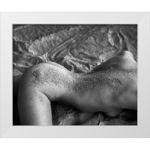 Sand Of Venus White Modern Wood Framed Art Print by Ghiman, Raul