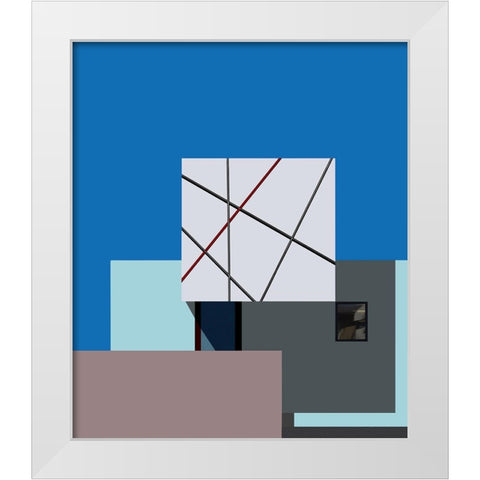 Architecture - Tokyo Japan White Modern Wood Framed Art Print by Orbach, Arnon