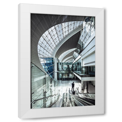 The Terminal White Modern Wood Framed Art Print by Tagliarino, Marco