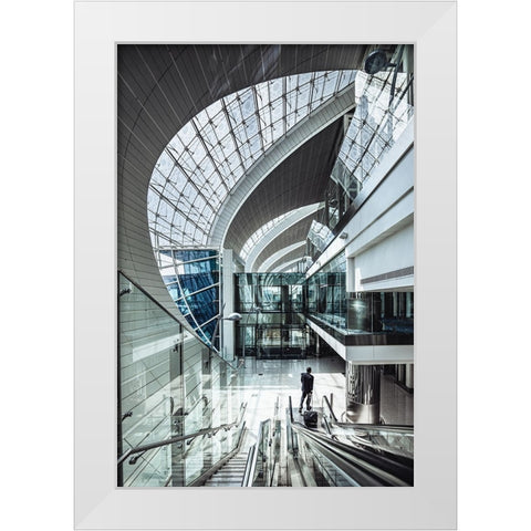 The Terminal White Modern Wood Framed Art Print by Tagliarino, Marco
