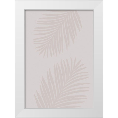 PALM LEAF 08 White Modern Wood Framed Art Print by 1x Studio
