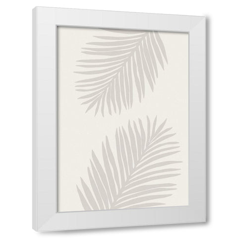 PALM LEAF 07 White Modern Wood Framed Art Print by 1x Studio