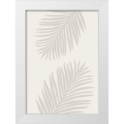 PALM LEAF 07 White Modern Wood Framed Art Print by 1x Studio