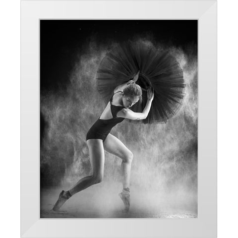 Fight 1 White Modern Wood Framed Art Print by Muliani Hartojo, Angela