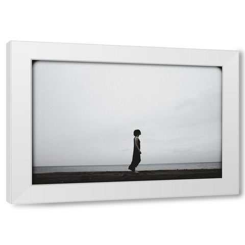 IVe Been Waiting A Long Time. White Modern Wood Framed Art Print by Midoriselfphoto