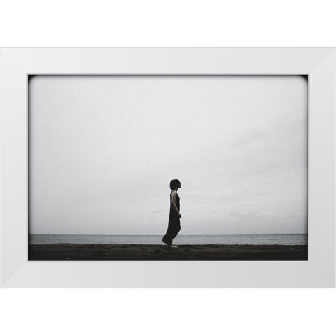 IVe Been Waiting A Long Time. White Modern Wood Framed Art Print by Midoriselfphoto