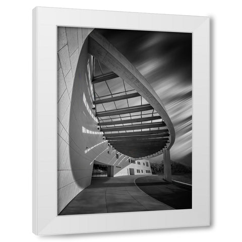 The Entrance White Modern Wood Framed Art Print by Chen, Jennifer