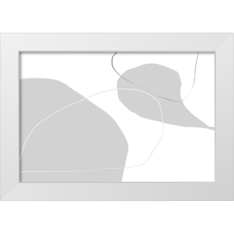 Reason Why White Modern Wood Framed Art Print by Uplusmestudio