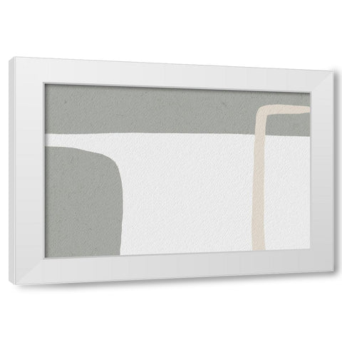 The Highest White Modern Wood Framed Art Print by Uplusmestudio