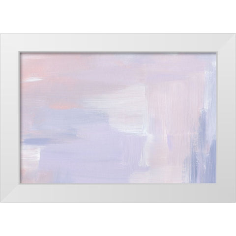 Pastel Mood White Modern Wood Framed Art Print by Uplusmestudio