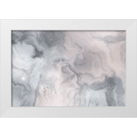 Beautiful Flow White Modern Wood Framed Art Print by Uplusmestudio