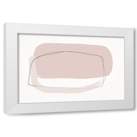 Abstract Bond White Modern Wood Framed Art Print by Uplusmestudio