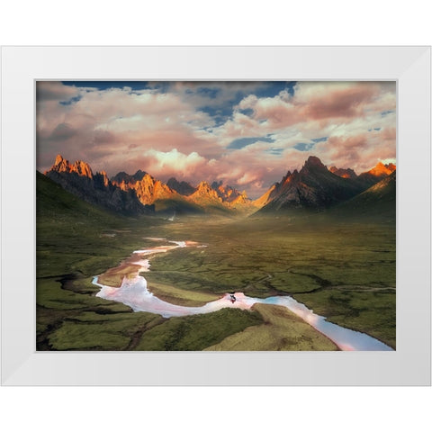 The Way Home White Modern Wood Framed Art Print by Lim, Jack