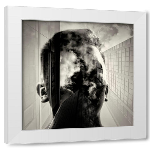 Touch the Sky White Modern Wood Framed Art Print by Kuavi, Robert