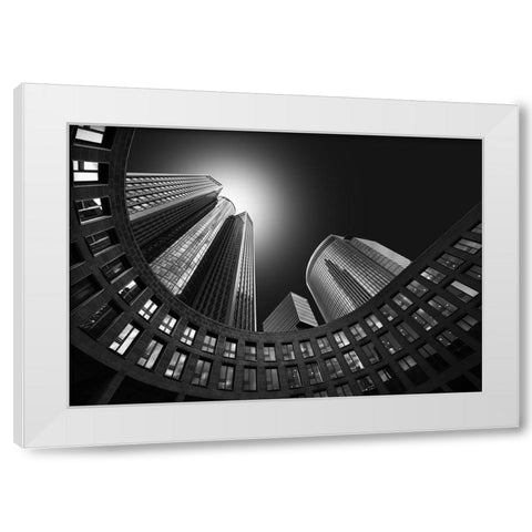 Imperium White Modern Wood Framed Art Print by Figueras, Antoni