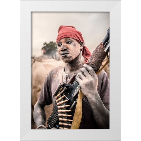 My Pkm White Modern Wood Framed Art Print by Cole, Trevor