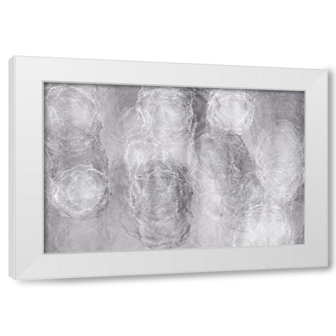 Soft Texture No 2 White Modern Wood Framed Art Print by Uplusmestudio