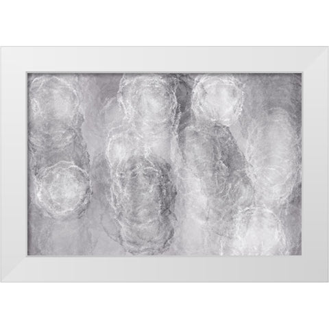 Soft Texture No 2 White Modern Wood Framed Art Print by Uplusmestudio